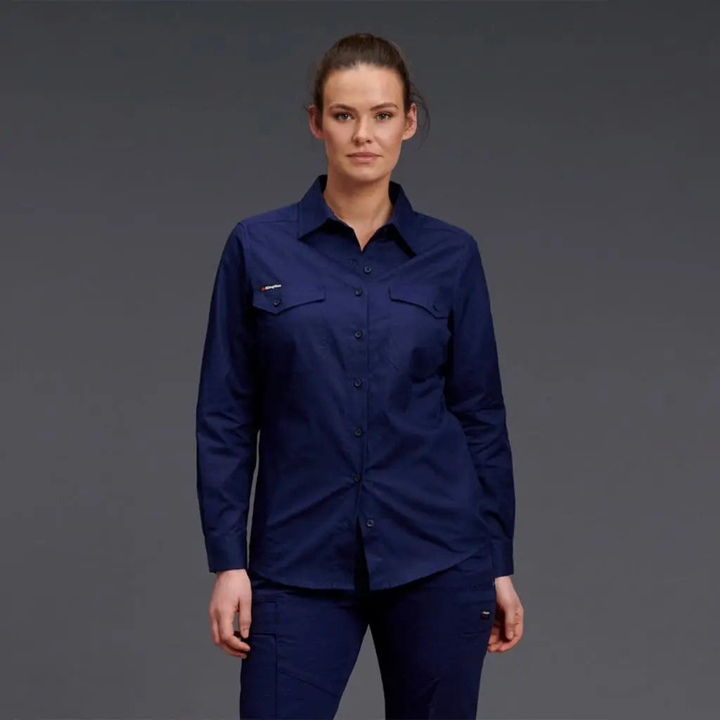 KingGee Women's Workcool 2 Shirt Long Sleeve K69880 - City Workwear